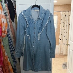 Sea New York Light Blue Denim Top